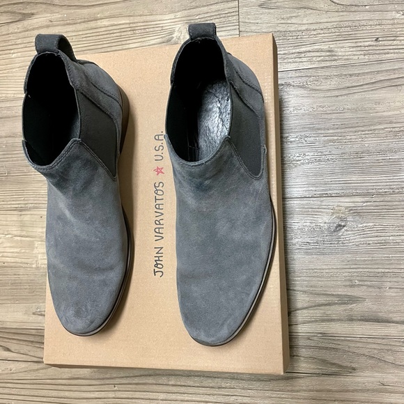 John Varvatos Star S low Chelsea boots, Coal, 8